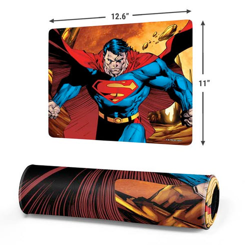 DC Comics Superman Action Pose Art By Jim Lee Gaming Mouse Pad